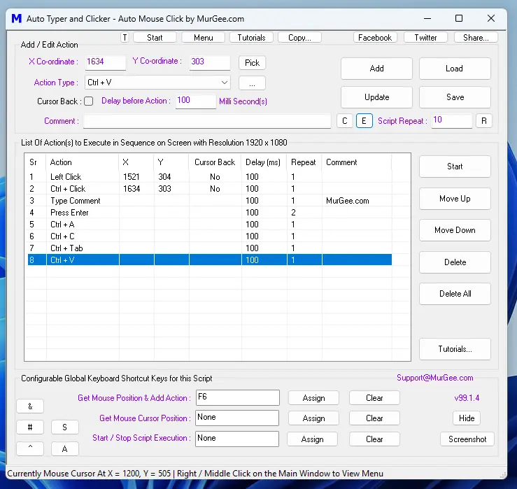 Auto Typer and Clicker with Macro Script