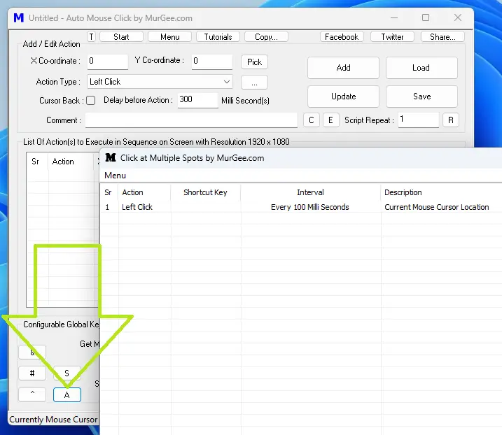 Multiple Auto Clicker and Key Pressers in Auto Mouse Click Application Utility